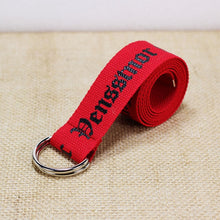 Load image into Gallery viewer, 24 styles Unisex Canvas Belts Letters Printed D Ring Double Buckle Punk Waist Strap Women Men Teenager Long Wide white Belt
